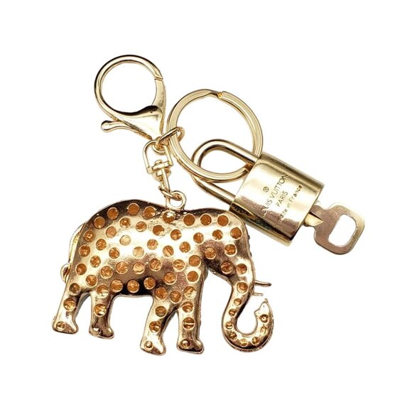 Authentic Louis Vuitton Lock & Key with unbranded Elephant Bagcharm, Keycharm - Picture 5 of 6